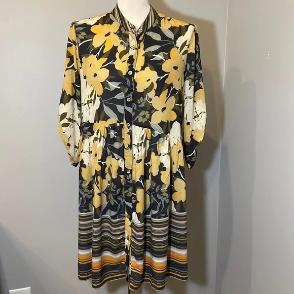 Blank London | Dresses | Blank London Floral Dropped Waist Button Up Shirt Dress Size Small | Poshmark Blank London | Dresses | Blank London Floral Dropped Waist Button Up Shirt Dress Size Small | Poshmark